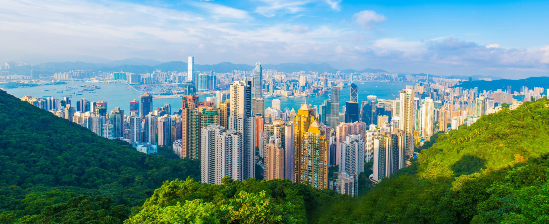 Hong Kong view from The Peak Tower China AdobeStock 126966846