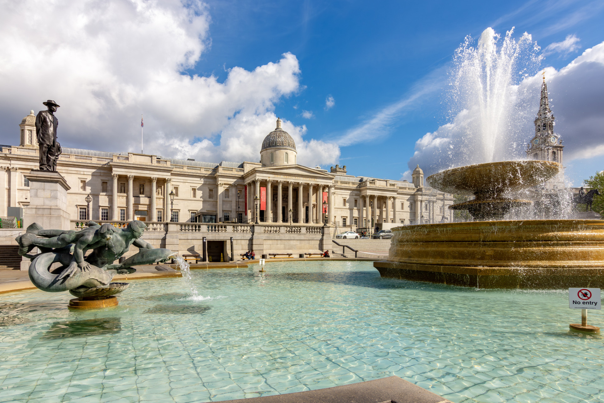Trafalgar Square and National Gallery