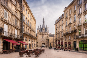 Bordeaux Place du Palais and Porte Cailhau France AdobeStock 58530048 web