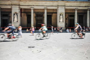 Florence Tourists on Cycle Tour through Florence iStock 1405578779 Credit Raylipscombe on iStock
