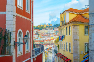 Lisbon Alfama district skyline of Lisbon Old Town with Lisbon Castle Portugal iStock 1311322431 web