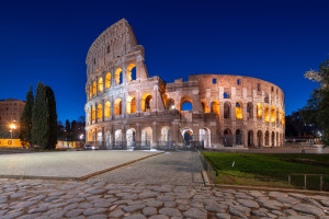 Rome  Colosseum night iStock 1404400983 web