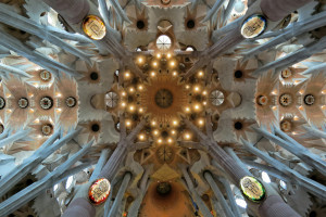 Barcelona Sagrada Familia ceiling Spain credit pexels Berk Ozdemir web
