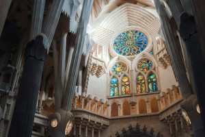 Barcelona Sagrada Familia interior Spain credit william rudolph web