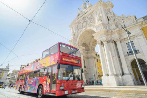 Lisbon Hop On Hop Off Bus Commerce Plaza Portugal web
