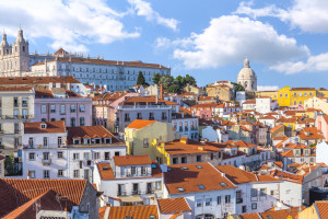 Lisbon skyline from Alfama Portugal AdobeStock 187215987 web