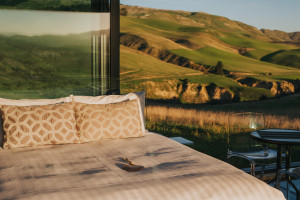 Greystone PurePod open the glass doors