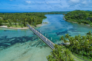 Shangri La Yanuca Island Aerial Entrance View WEB