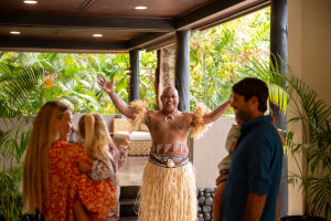 Shangri La Yanuca Island Bula Welcome at the main Lobby web