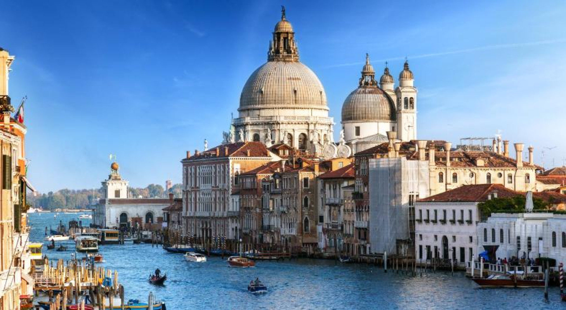 Basilica di Santa Maria della Salute the Grand Canal Venice Italy v2