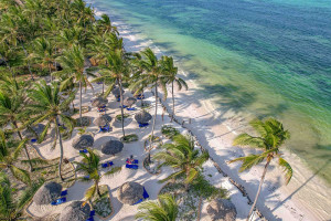 Breezes Beach Club Spa Zanzibar beach aerial view