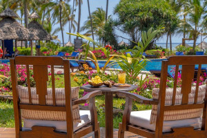 Breezes Beach Club Spa Zanzibar poolside dining