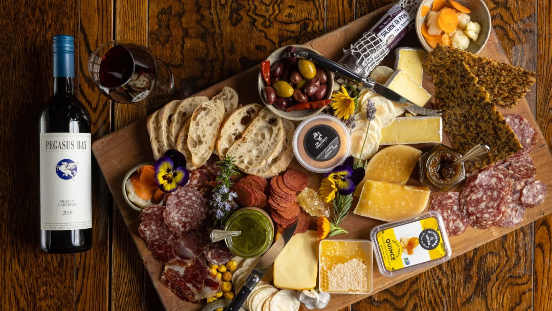Enjoy fine wine and delicious food across New Zealand (image c. Canterbury Trails)