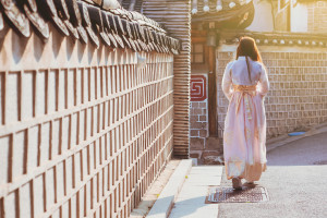 Korea traditional cloth hanbok walk in vintage town credit tickcharoen04 AdobeStock 219541743 web