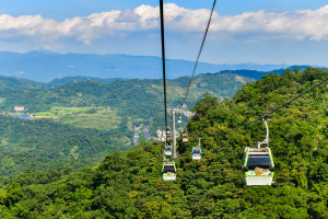 Taipei Maokong Gondola cable car Taiwan iStock 1678032813 web
