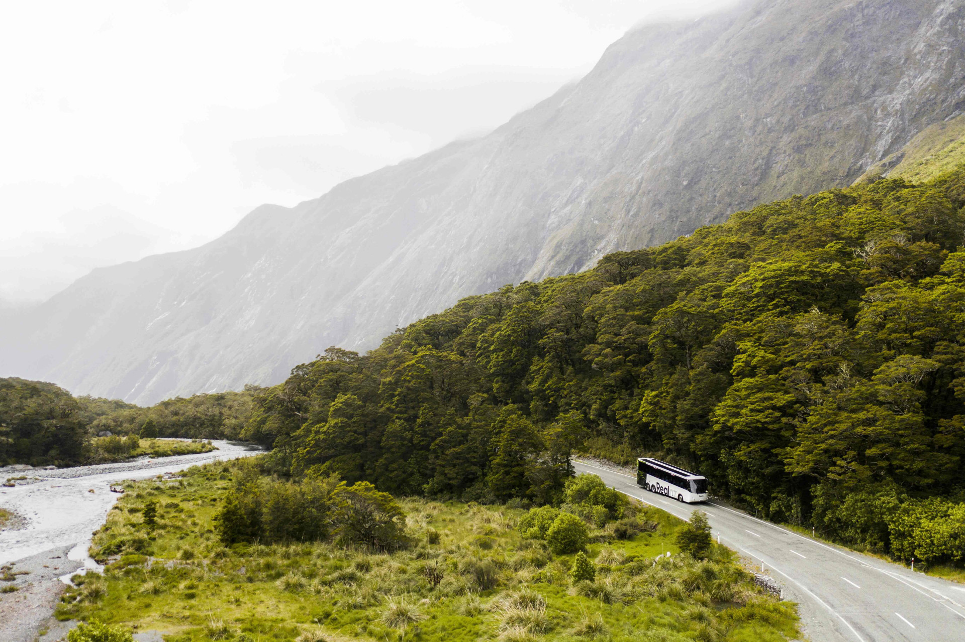 Milford Sound, Coach Tour (image c. RealNZ)